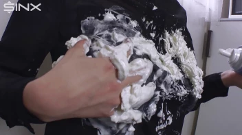 Cutie Covers Herself In Cream Before Showering Screencap 19 on www.sinx.com