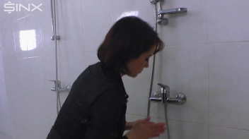 Cutie Covers Herself In Cream Before Showering Screencap 59 on www.sinx.com