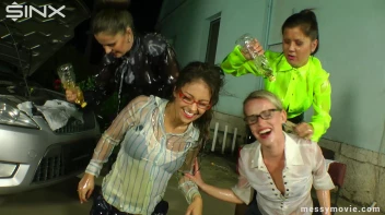 Posh Babes Are Drenched In Oil Screencap 32 on www.sinx.com