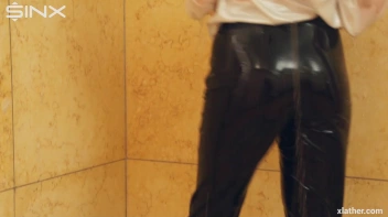 Clothed Beauty Showering In Satin Blouse Screencap 44 on www.sinx.com