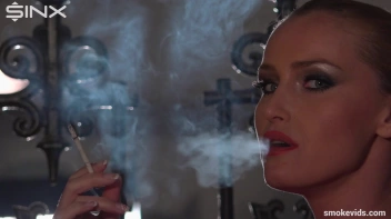 Blonde Tease Coyly Smoking Screencap 35 on www.sinx.com