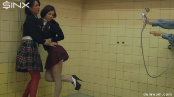 Naughty Schoolgirls Get Drenched By Their Teacher - Cam 2 Screencap 4 on www.sinx.com