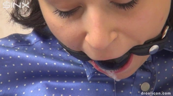 Ballgagged BDSM Babe Drools All Down Her Clothing Screencap 33 on www.sinx.com