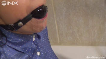 Ballgagged BDSM Babe Drools All Down Her Clothing Screencap 59 on www.sinx.com