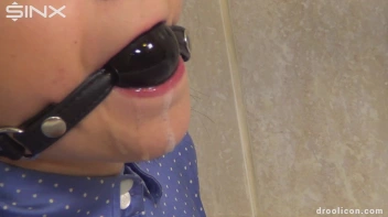 Ballgagged BDSM Babe Drools All Down Her Clothing Screencap 60 on www.sinx.com