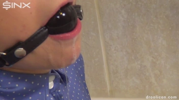 Ballgagged BDSM Babe Drools All Down Her Clothing Screencap 61 on www.sinx.com