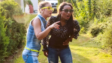 Latest deal - Three wild girls in pool cat fight