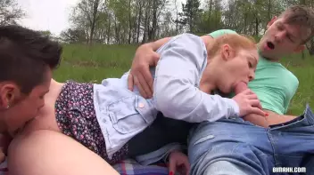 Great bisex time with sweet redhead Screencap 11 on www.sinx.com