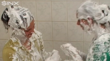 Two Messy Babes Covered In Foam Screencap 53 on www.sinx.com