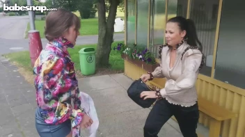 Proudly Pulling Hair And Pantyhose In Public Screencap 8 on www.sinx.com