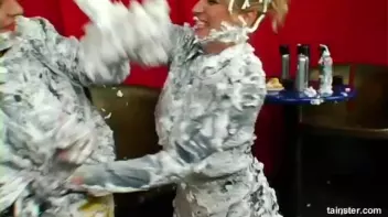 Massive, Sexy Foam Fight Screencap 22 on www.sinx.com