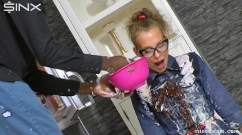 Tasting Game Turns Messy In The Kitchen - Cam 2 Screencap 40 on www.sinx.com