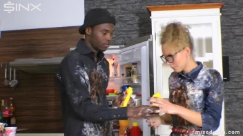 Tasting Game Turns Messy In The Kitchen - Cam 2 Screencap 66 on www.sinx.com