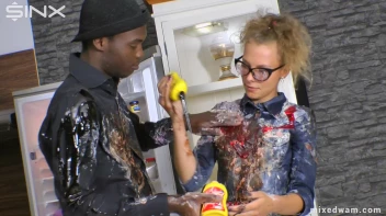 Tasting Game Turns Messy In The Kitchen - Cam 2 Screencap 67 on www.sinx.com