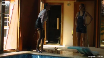 Twins Enjoy A Fully Clothed Splash In The Pool Screencap 42 on www.sinx.com