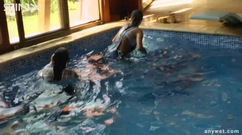 Twins Enjoy A Fully Clothed Splash In The Pool Screencap 66 on www.sinx.com