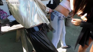 This Is For The Kinkster In You: 2 Leather Beauties & A Denim Damsel - Attacking Asses With Fingers & Tongues ... Screencap 15 on www.sinx.com