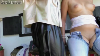 This Is For The Kinkster In You: 2 Leather Beauties & A Denim Damsel - Attacking Asses With Fingers & Tongues ... Screencap 40 on www.sinx.com