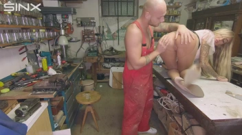 Busty Blonde Daisy Lee Takes Titty Cumshot After Workshop Sex Session Screencap 12 on www.sinx.com