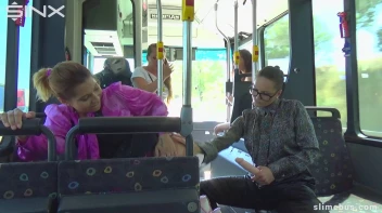 Babes Get Wet And Messy On The Bus Screencap 29 on www.sinx.com