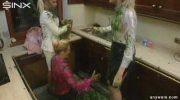 Wet and Messy Babes' Food Catfight Screencap 62 on www.sinx.com