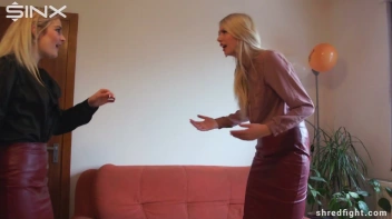 Hot Blondes' Clothes Ripping Catfight - Cam 2 Screencap 3 on www.sinx.com