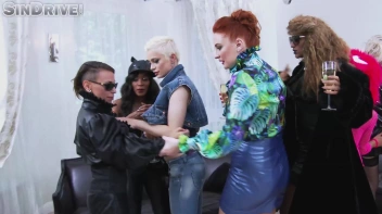 The Flavors Of Vintage!  Mega Babe Bash Begins With Fashion On Display And Jizz In Her Face! Screencap 6 on www.sinx.com