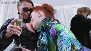 The Flavors Of Vintage!  Mega Babe Bash Begins With Fashion On Display And Jizz In Her Face! Screencap 8 on www.sinx.com