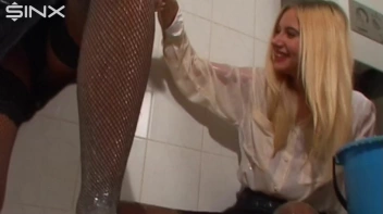 Clothed Women Fight With Slippery Goo Screencap 27 on www.sinx.com