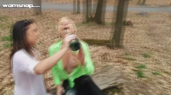 Wet And Messy In The Woods Screencap 18 on www.sinx.com