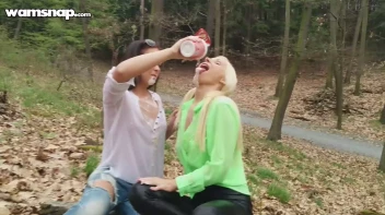 Wet And Messy In The Woods Screencap 8 on www.sinx.com